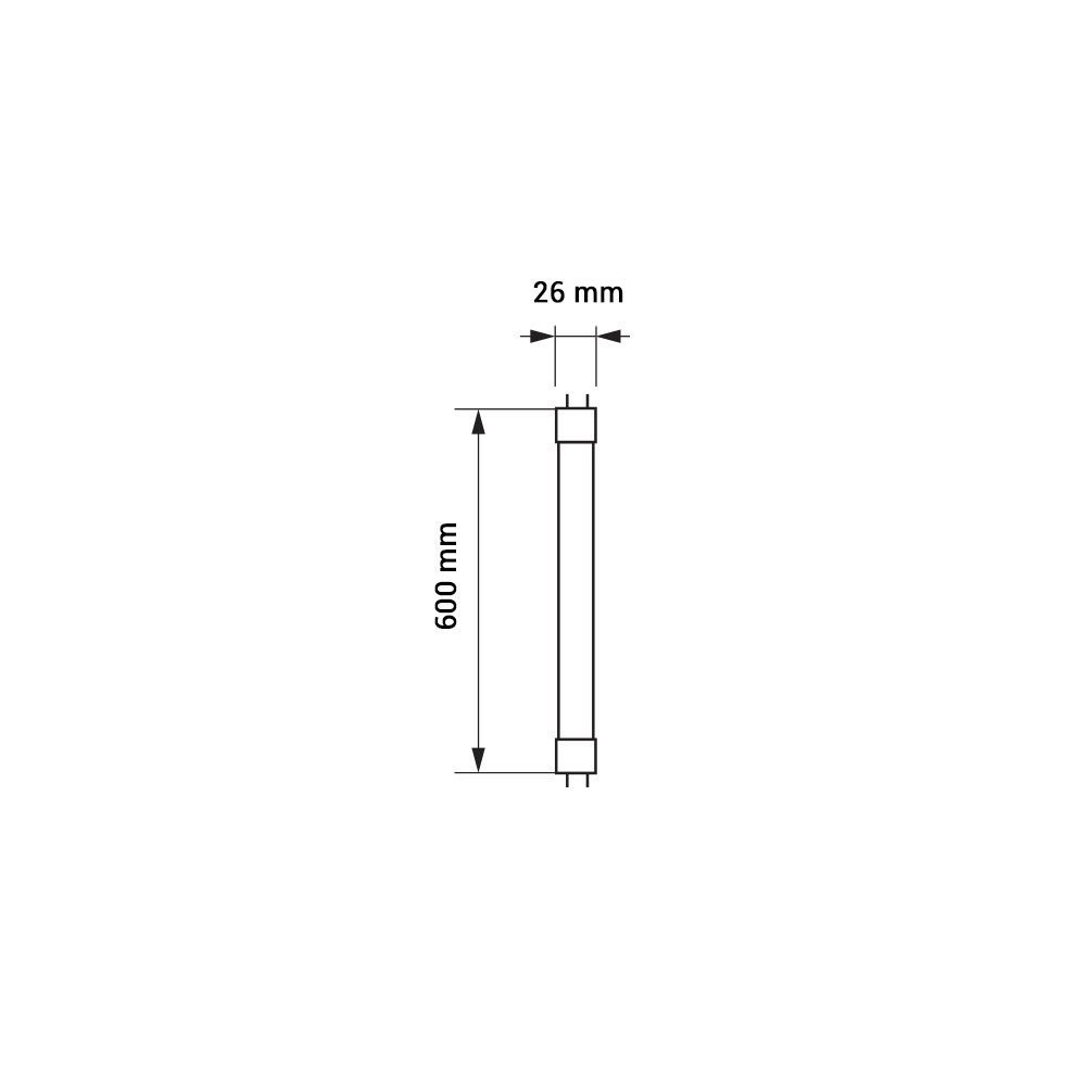 9W LED lempa T8, 60 cm, plastikiniu dangteliu, dienos šviesa-LED Produkcija-Pagrindinis-Optonica, Bulgarija