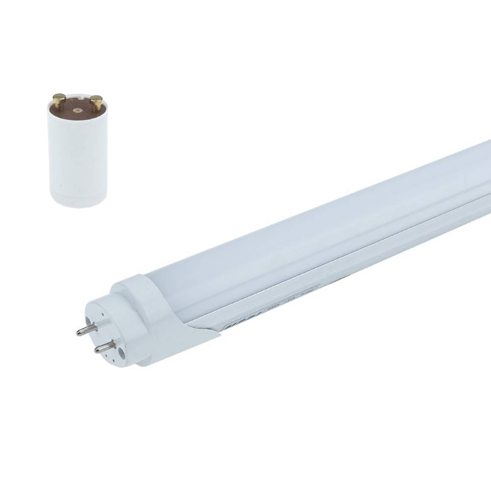 9W LED lempa T8, 60cm, su starteriu, šaltai balta-LED Produkcija-Pagrindinis-Optonica, Bulgarija
