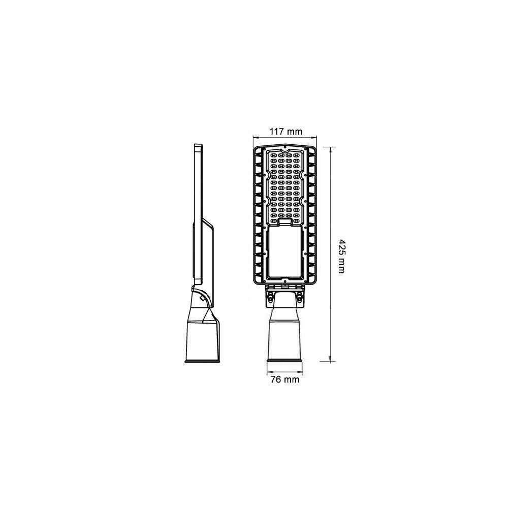 30W LED gatvių šviestuvas, IP66, 5700K-LED Produkcija-Pagrindinis-Optonica, Bulgarija