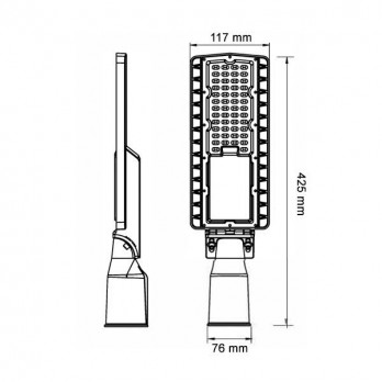 30W LED gatvių šviestuvas, IP66, 5700K-LED Produkcija-Pagrindinis-Optonica, Bulgarija