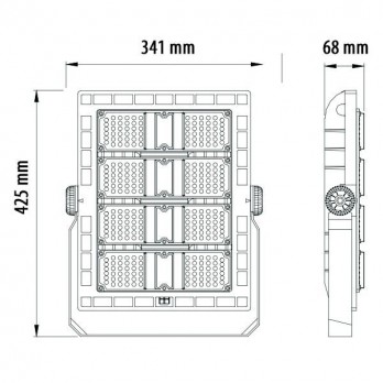 240W LED stadiono prožektorius, IP65, 5700K-LED Produkcija-Pagrindinis-Optonica, Bulgarija
