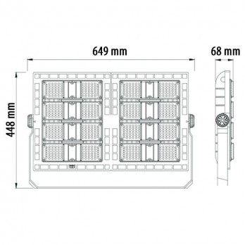 480W LED stadiono prožektorius, IP65, 5700K-LED Produkcija-Pagrindinis-Optonica, Bulgarija